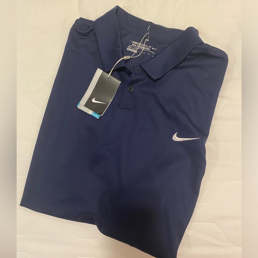 Mens Navy Blue Nike Golf Tee size 2XL
